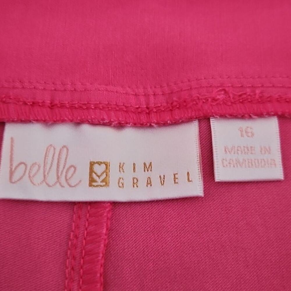 Belle by Kim Gravel Women's Capri Pants - Size 16 Hot Pink NWT - Picture 3 of 7